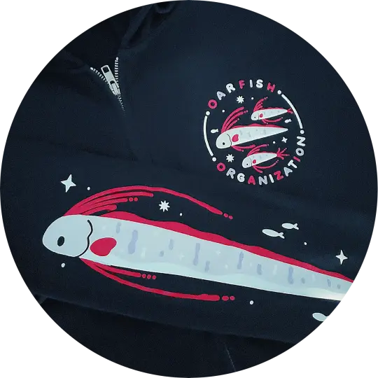 Oarfish Organization Zip-Up Hoodie