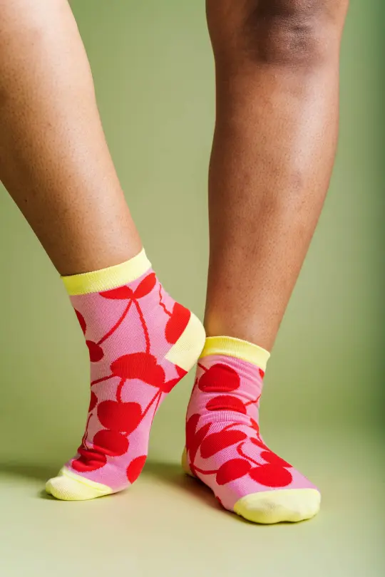 CLASSIC CHERRY JUMBLE SOCKS
