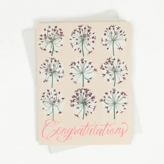 Allium Congratulations Card