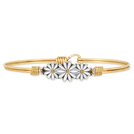 Daisies Bangle Bracelet