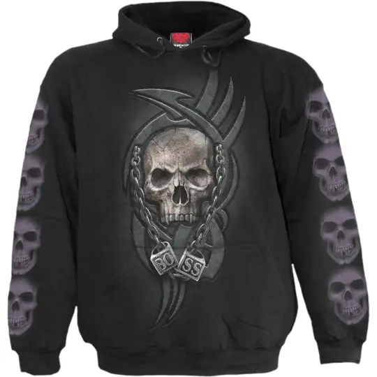 BOSS REAPER Hoody Black - Top Quality Cotton Fleece