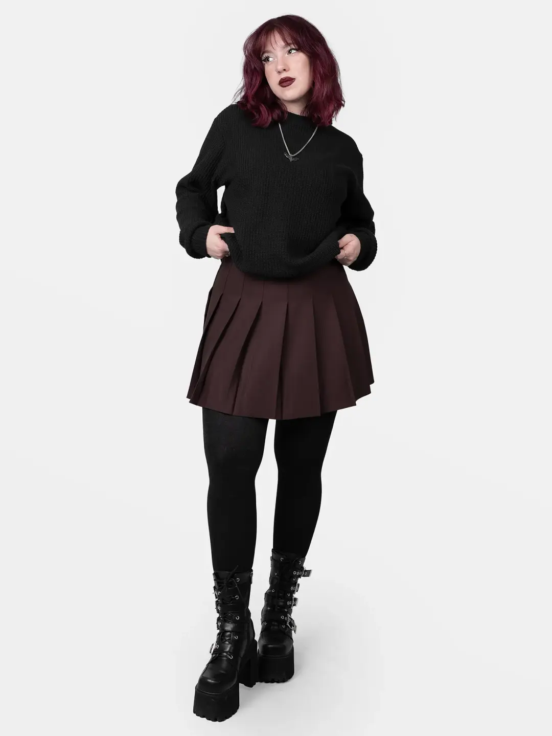Brązowa tennis skirt