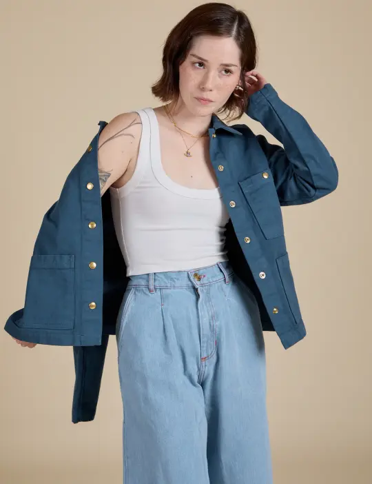 Denim Work Jacket - French Blue