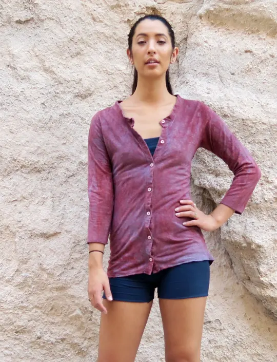 Crew Button Front Simplicity Shirt