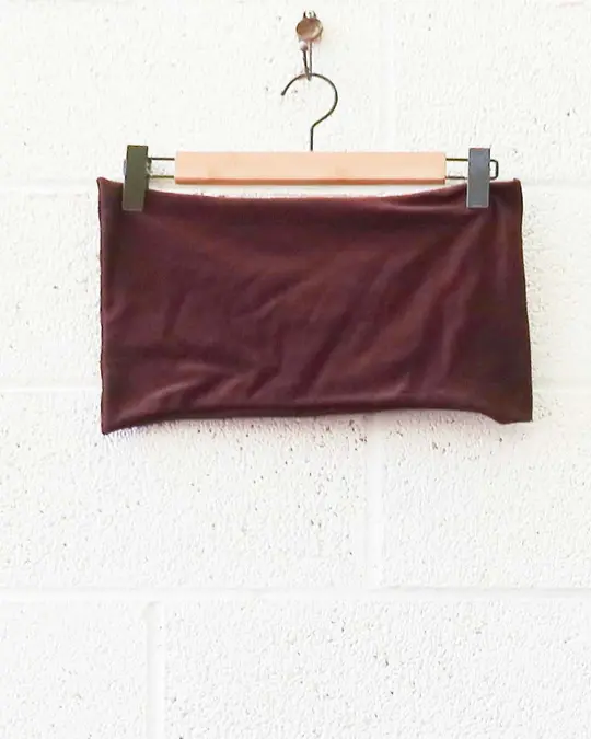 SALE - Boob Tube / XXL / Cacao / Stretch Cotton (117)