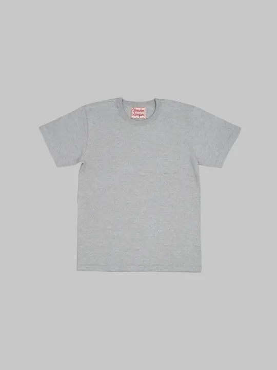 Wonder Looper Double Heavyweight Crewneck T-Shirt Heather Grey