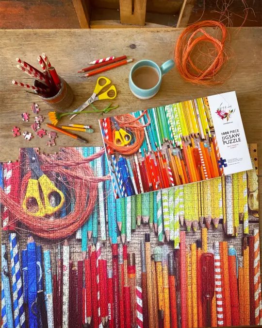 'Pencil Rainbow' 1000 Piece Limited Edition Jigsaw
