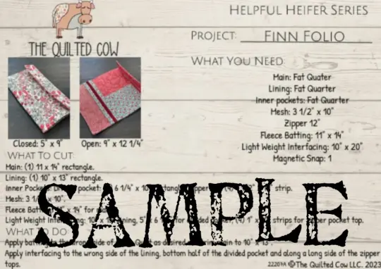 Helpful Heifer Finn Folio