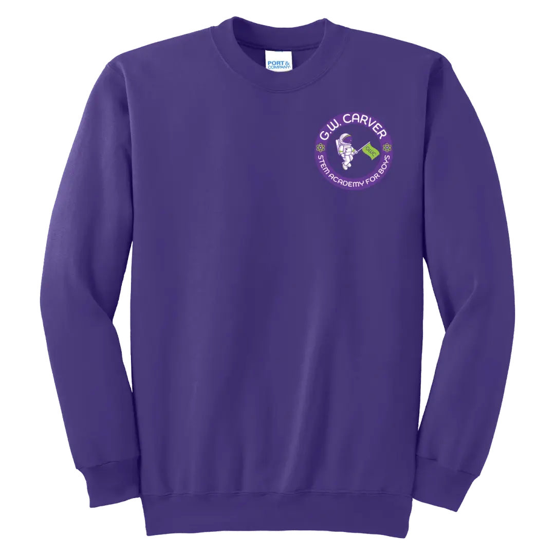 GWC STEM Academy Embroidered PC90 Adult Fleece Crewneck Sweatshirt