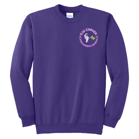 GWC STEM Academy Embroidered PC90 Adult Fleece Crewneck Sweatshirt