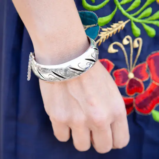 Vintage Sterling Silver Cuff Bracelet