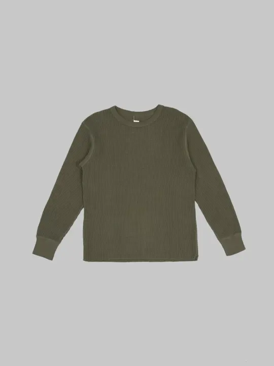 UES Thermal Big Waffle T-Shirt Brown