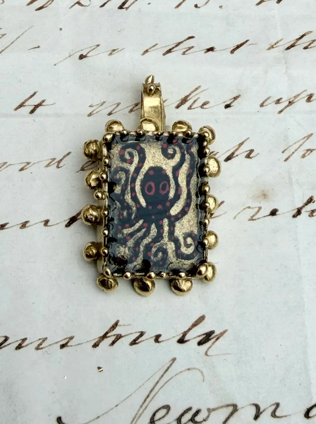 Spotty Octopus Pendant