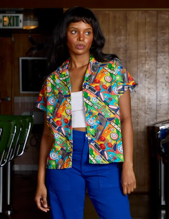 Pinball Playfield Pantry Button-Up