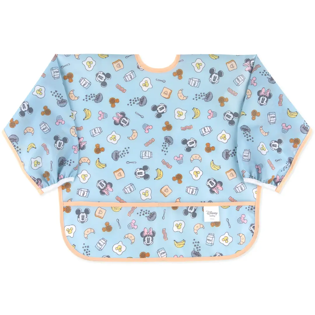 Sleeved Bib: Mickey + Minnie Sunny Side Up