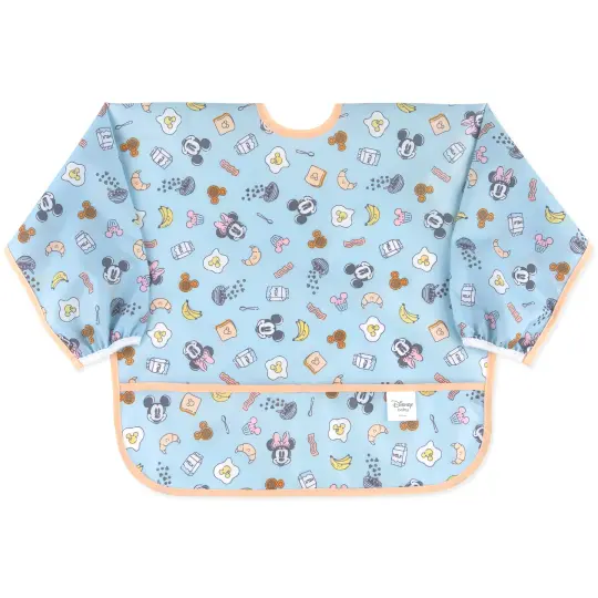 Sleeved Bib: Mickey + Minnie Sunny Side Up