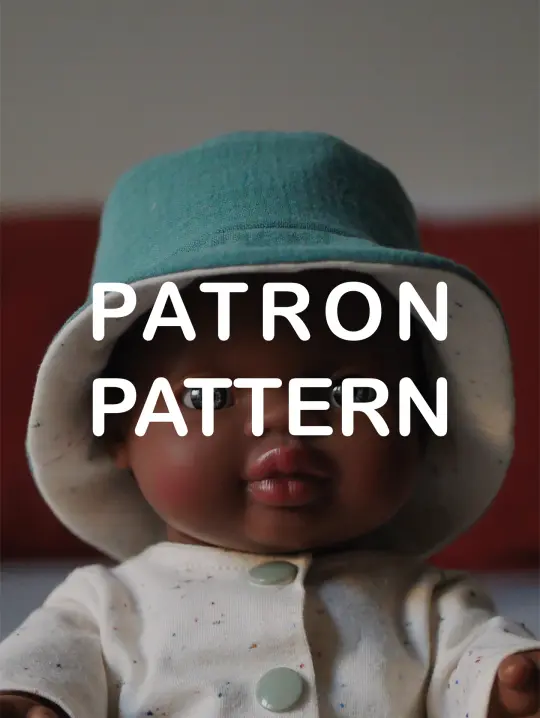 PATRON BOB pour poupée / BUCKET HAT PATTERN for doll