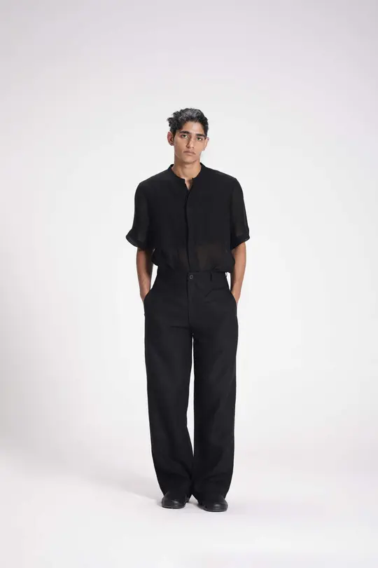 STRAIGHT LINEN PANTS
