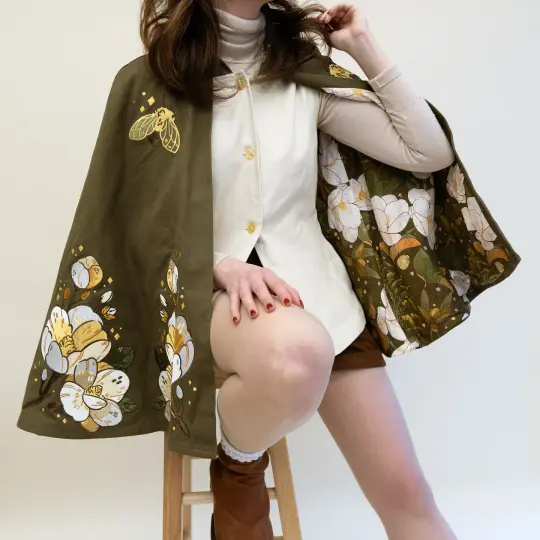 PREORDER [COTTON TWILL CLOAK] Magnolia & Goldenrod