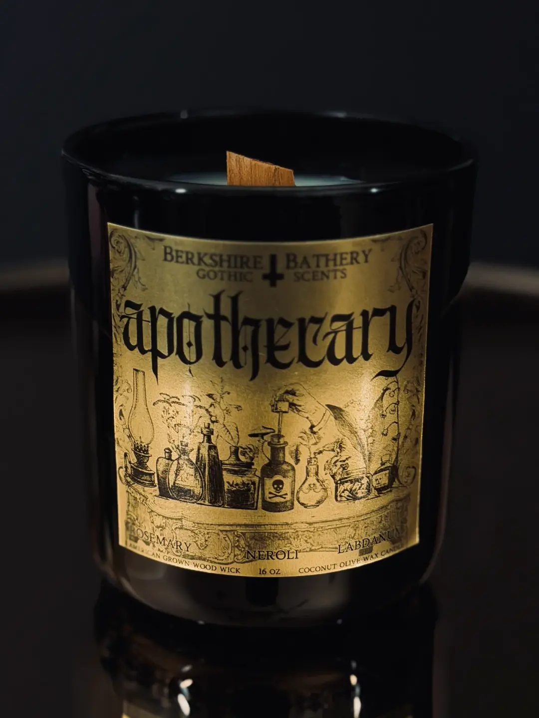APOTHECARY | Rosemary + Neroli - 16oz Wood Wick Candle