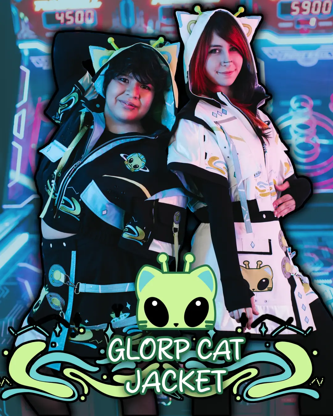 Glorp Cat Cropped Jacket (Pre-Order CLOSED) (ESD: November 20th - 30th, 2026)