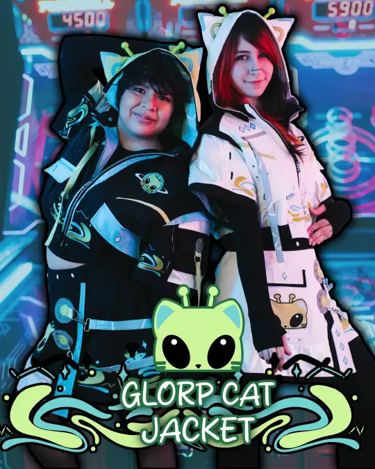 Glorp Cat Cropped Jacket (Pre-Order CLOSED) (ESD: November 20th - 30th, 2026)