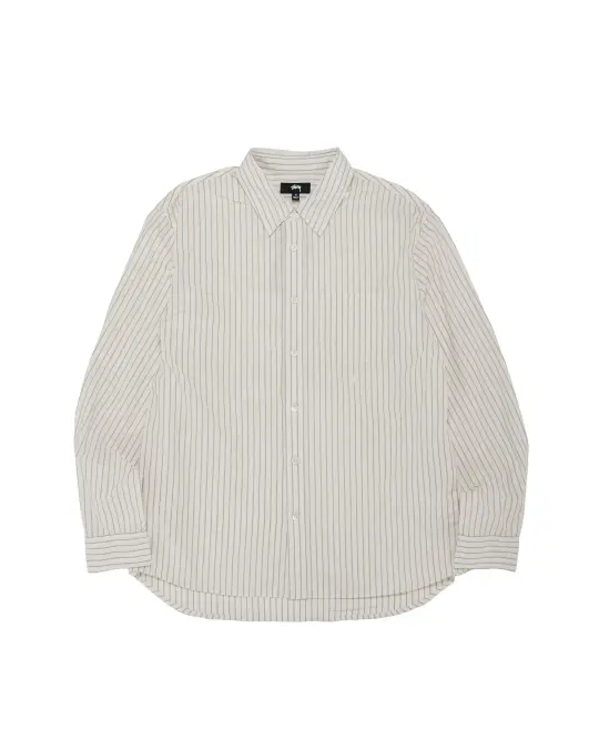 Stüssy Standard LS Shirt Natural Stripe