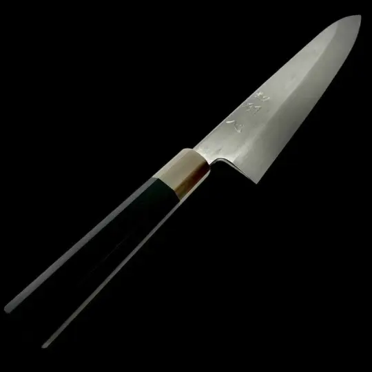 NAKAGAWA Aogami #1 Mizu-Honyaki 240mm Gyuto With White / Ebony Wa Handle