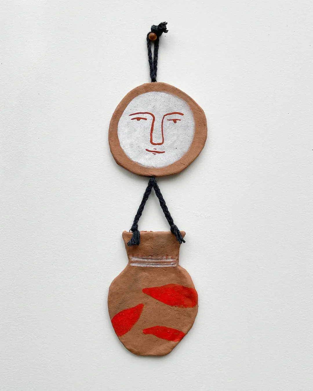 Moon Vase Ceramic Hanging Wall Art