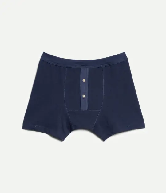 255 Loopwheeled Midweight Button Fly Boxer