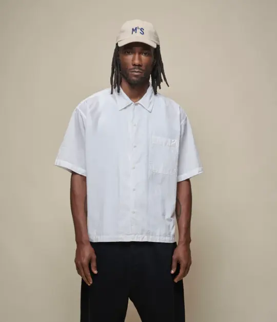Lightweight Cotton Poplin Short Sleeve Shirt