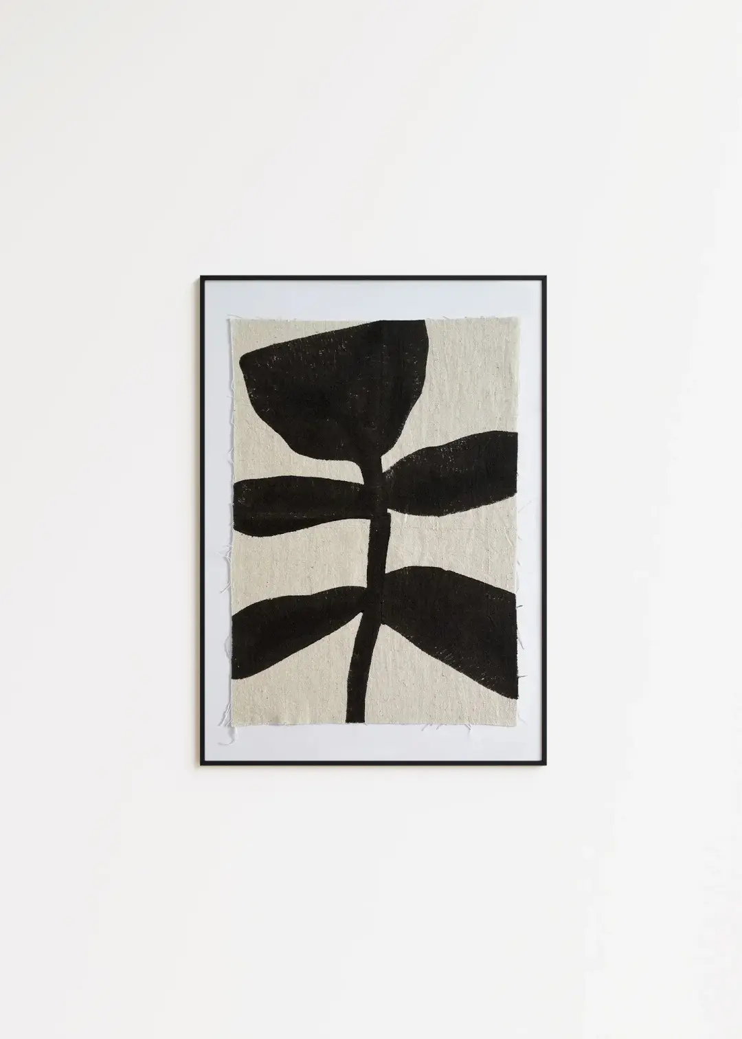 BLOCK PRINT ART | new moon plant