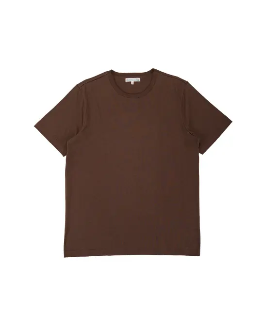 Merz B. Schwanen 2M15 Vintage Machine Refined T-Shirt Chocolate