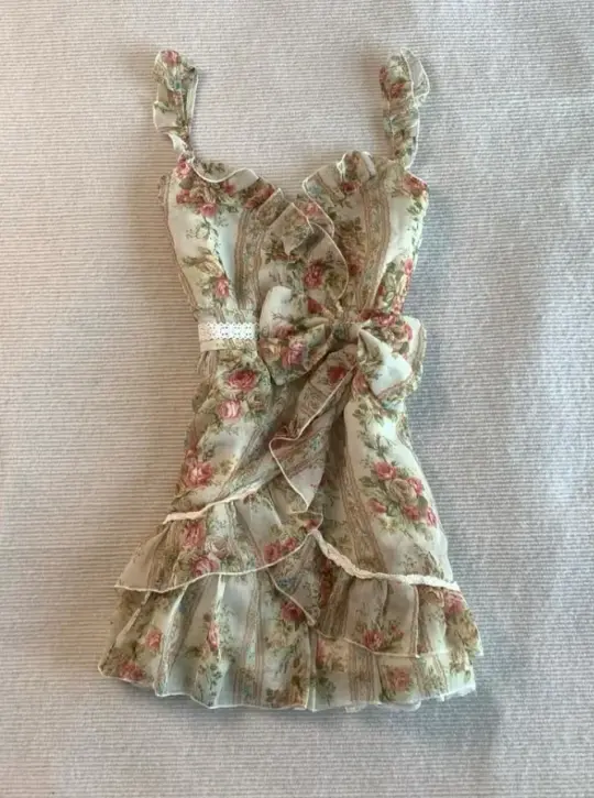 Pretty Retro Floral Homecoming Dress ,A-Line Spaghetti Straps Pleated Corset Short Prom Dress RS1080