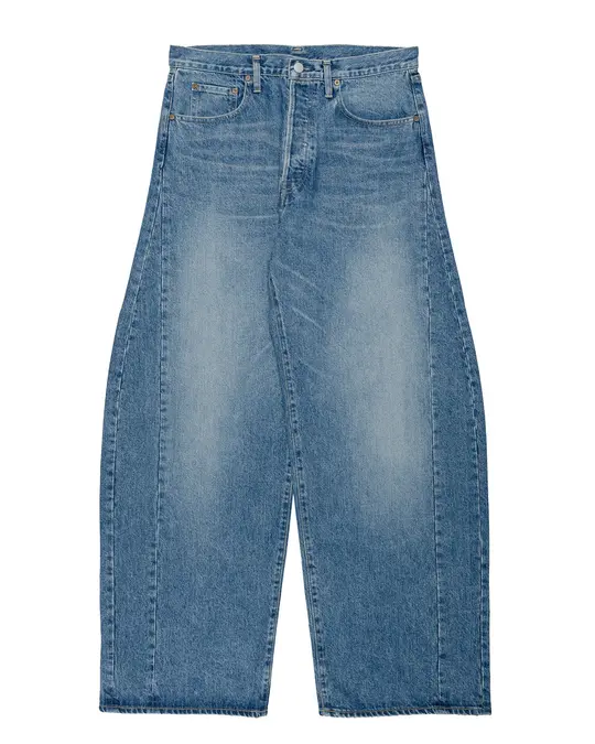 ssstein Deformation Wide Denim Jeans Indigo