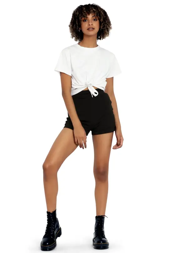 Push It Ponte Ultra High Waisted Shorts