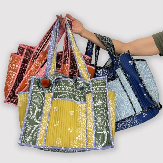 Quilted Bandana Tote (PRE-ORDER FEBRUARY DELIVERY)