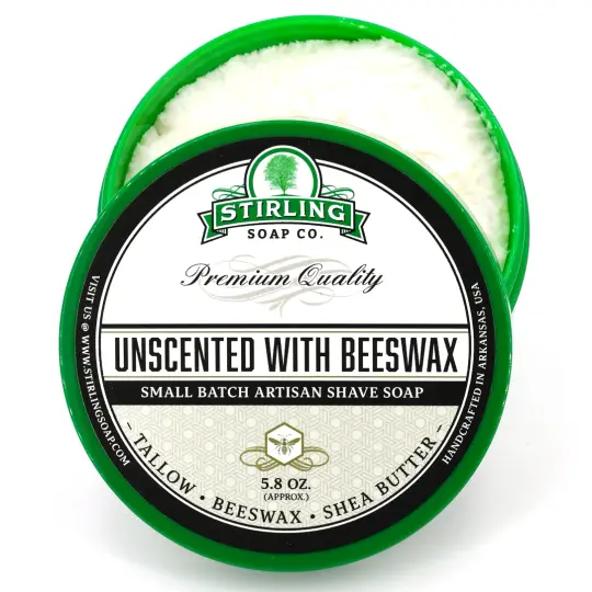 Unscented with Beeswax - Shave Soap
