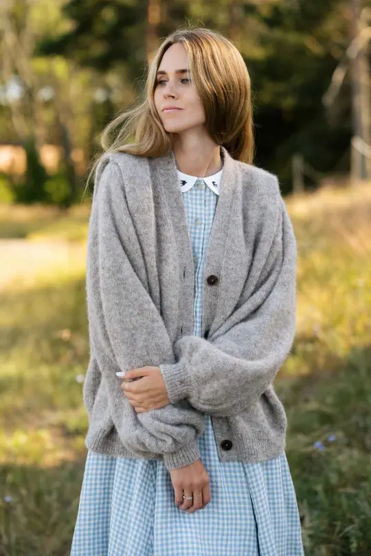 Nida – Oversized Alpaca Wool Blend Cardigan
