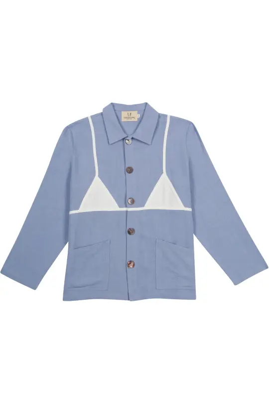 Unisex Bikini Bod Thick Linen Chore Jacket
