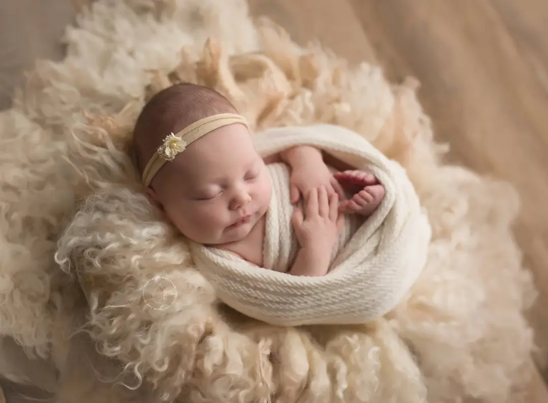 Round Curly Felted Blanket  - MORNING LATTE
