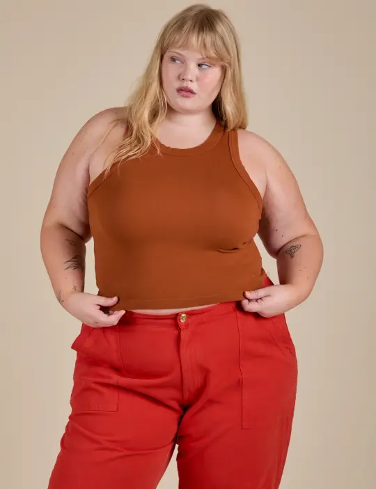 Racerback Tank - Burnt Terracotta