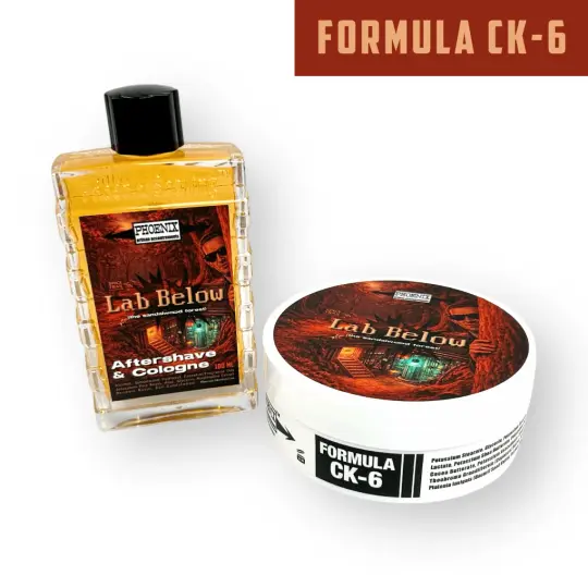 Lab Below Artisan Shave Soap & Aftershave Bundle | Ultra Premium CK-6 Formula | Formerly Known As Spice Trail North