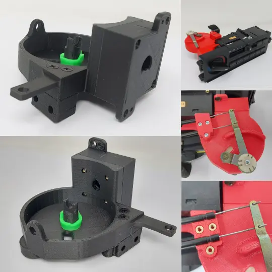 88-91 Honda CRX Climate Control Cable Clamp FIX & Gear Housing ~ HVAC AC Repair