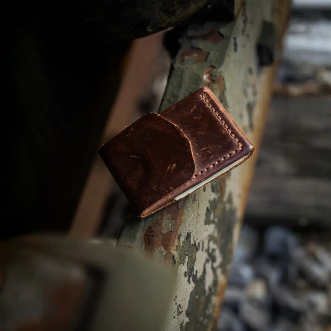 Leather Cash Wallet | Handmade Minimalist Front Pocket Wallet | LeatherLab Studio