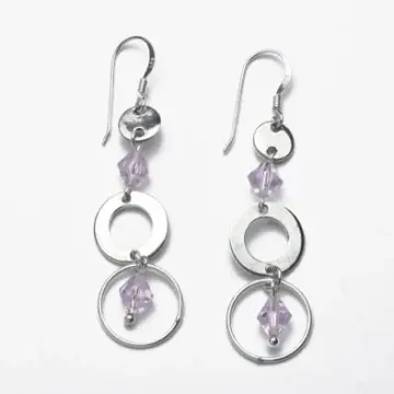 Sterling Silver Crystal Earrings