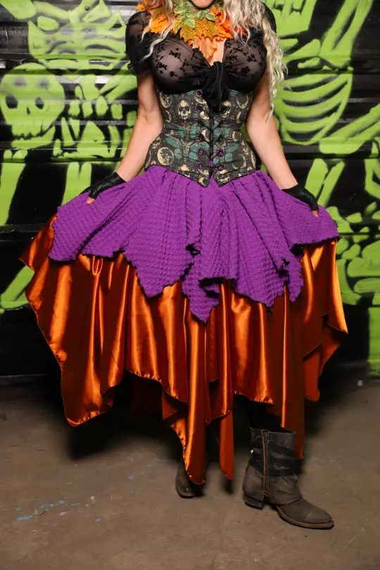 Mini Fairy Skirt in Purple Potion Texture - Spooky Saturday Part 8