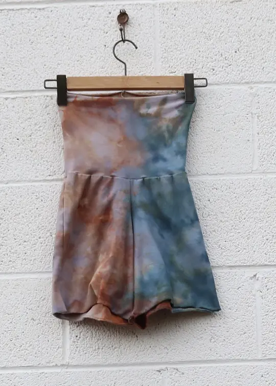 OOAK - Simplicity Shorts / 2XS / Heavy Stretch/ Ice Dye (360)