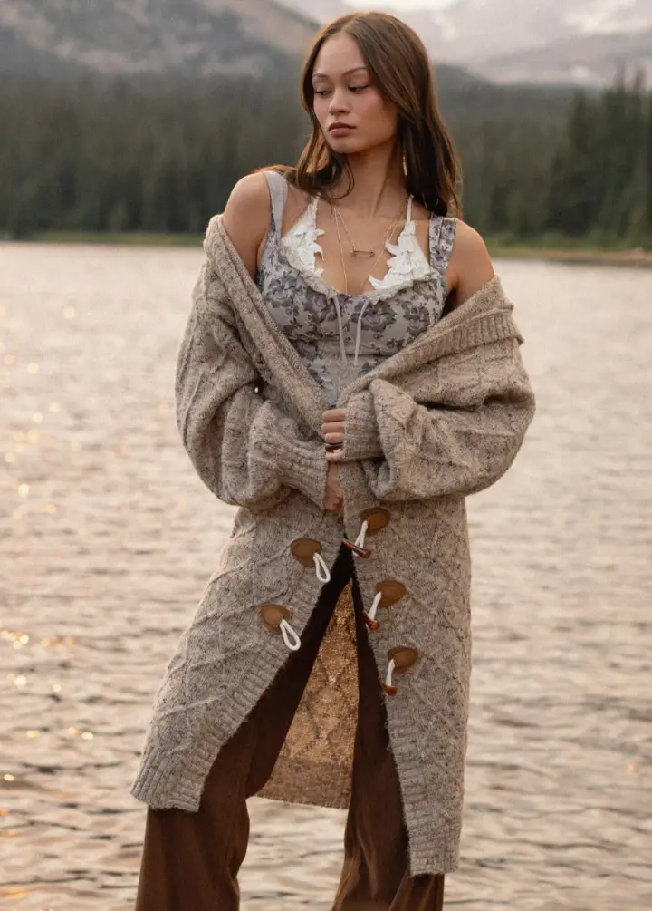 Rianne Sweater in Heather Camel
