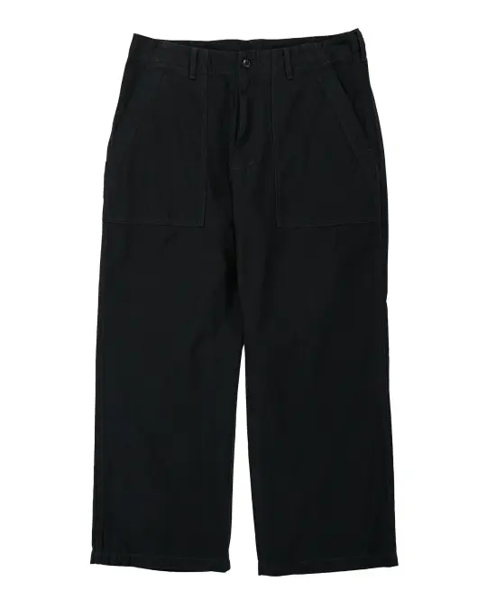 Beams Plus MIL Utility Trousers Reversed Sateen Black